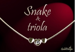 Snake +triola zlacený